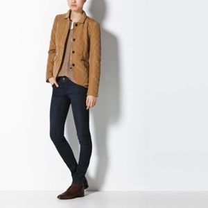 Massimo Dutti quilted jacket -- Beige Husky Blazer